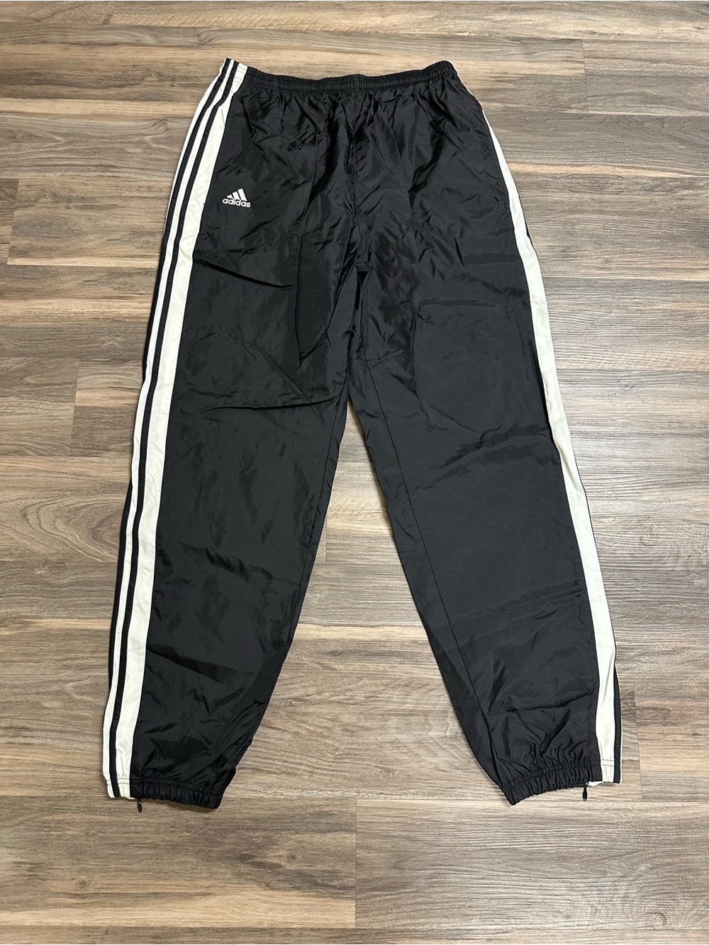 Vintage adidas Black White Striped Track Pants - Picture 1 of 8